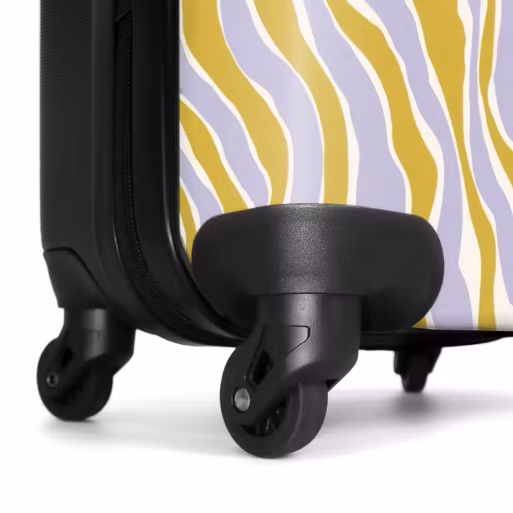 Zebra - Modern - Meerkleurig NBS - Handbagage koffer - Volwassenen Unisex middel -wiel