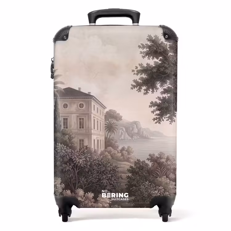 Koffer - Zee - Villa - Beige - Zee - Villa - Beige NBS - Handbagage koffer - Volwassenen Unisex middel