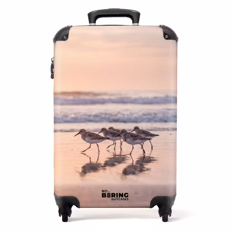 Koffer - Zee - Vogels - Strand - Zee - Vogels - Strand NBS - Handbagage koffer - Volwassenen Unisex middel