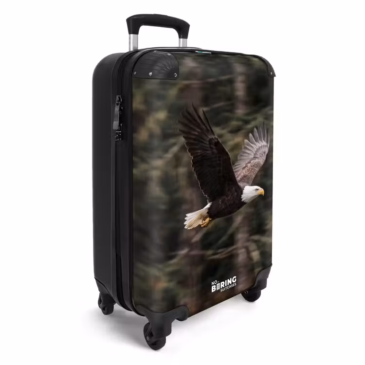Koffer - Zeearend - Vliegen - Bos - Natuur - Zeearend - Vliegen - Bos - Natuur NBS - Handbagage koffer - Volwassenen Unisex middel