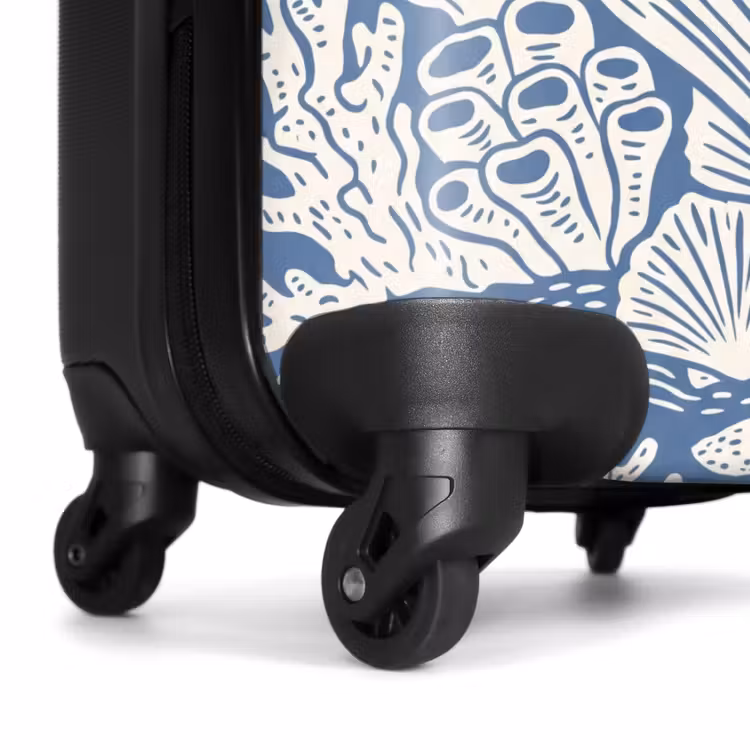 Koffer - Zeeleven - Koraal - Schelp - Vis - Illustratie - Onderwater - Zeeleven - Koraal - Schelp - Vis - Illustratie - Onderwater NBS - Handbagage koffer - Volwassenen Unisex middel