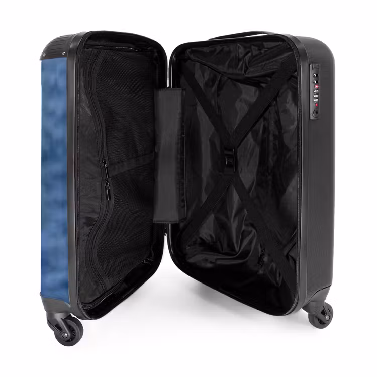 Koffer - Zeemeeuw - Oceaan - Blauw - Zeemeeuw - Oceaan - Blauw NBS - Handbagage koffer - Volwassenen Unisex middel