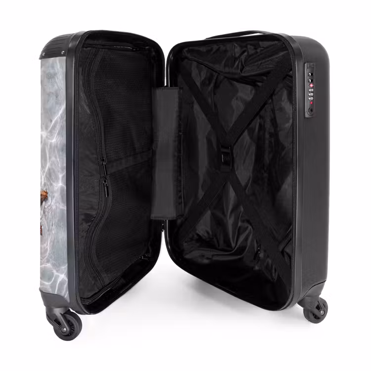 Zeesterren - Water - Helder NBS - Handbagage koffer - Volwassenen Unisex middel -binnenkant