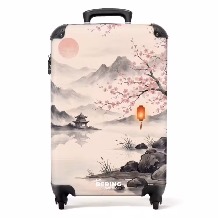 Koffer - Zon - Japans - Traditioneel - Zon - Japans - Traditioneel NBS - Handbagage koffer - Volwassenen Unisex middel