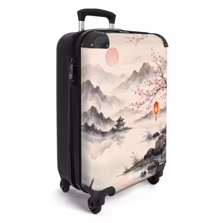 Koffer - Zon - Japans - Traditioneel - Zon - Japans - Traditioneel NBS - Handbagage koffer - Volwassenen Unisex middel