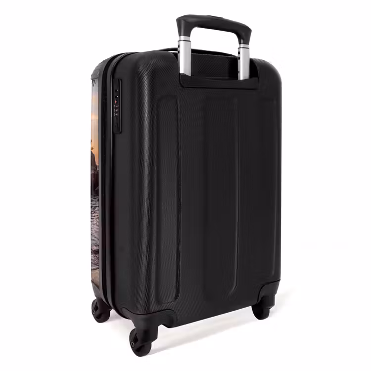 Koffer - Zonsondergang - Kust - Water - Natuur - Oranje - Zonsondergang - Kust - Water - Natuur - Oranje NBS - Handbagage koffer - Volwassenen Unisex middel