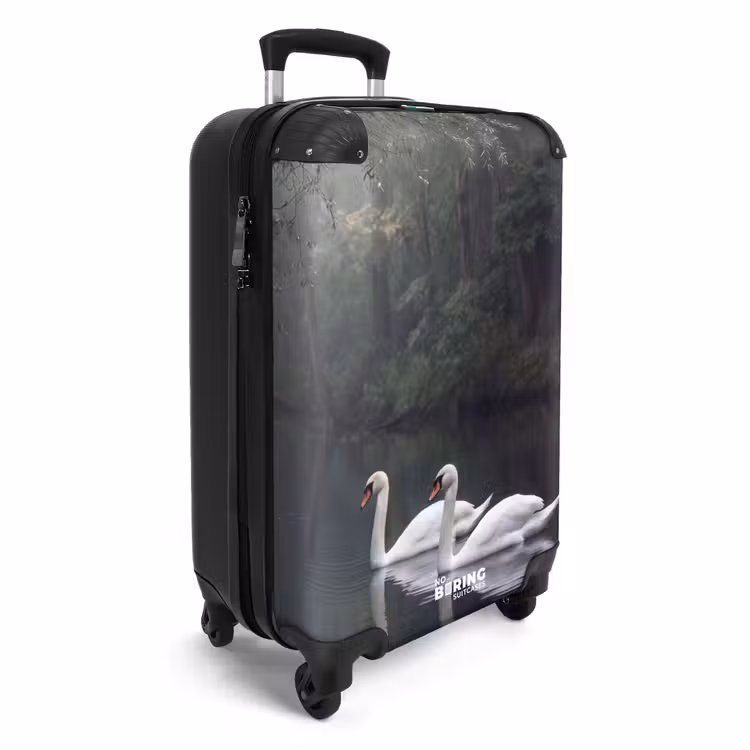 Koffer - Zwanen - Rivier - Bos - Zwanen - Rivier - Bos NBS - Handbagage koffer - Volwassenen Unisex middel