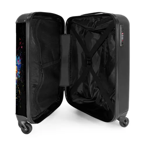 Zwembril met graffiti NBS - Handbagage koffer - Unisex middel -binnenkant