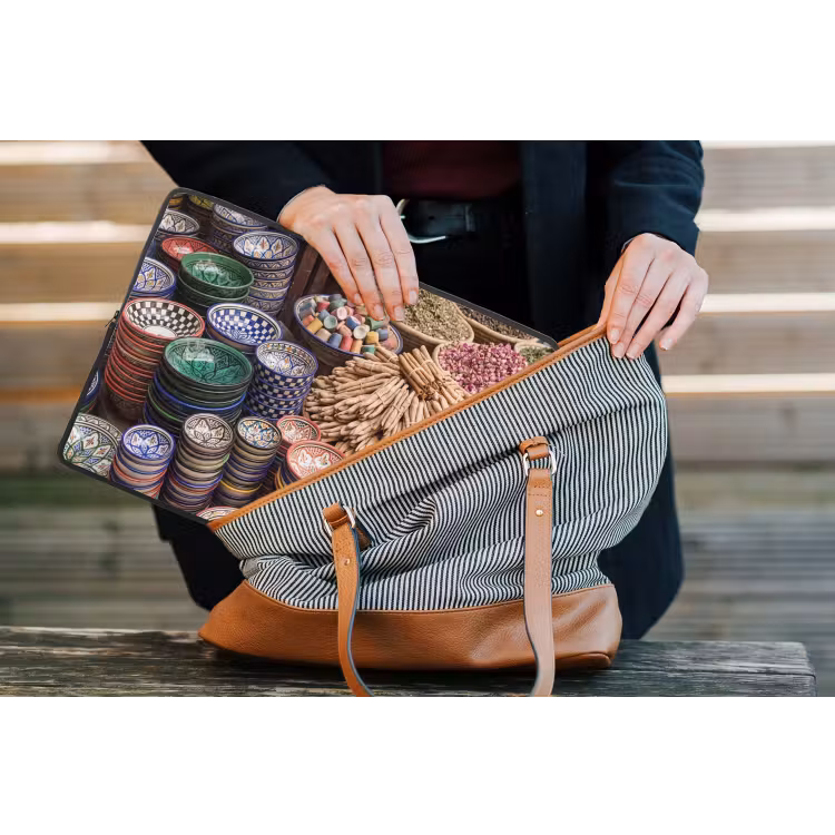 Laptophoes Aardewerk - Oosters - Kleurrijk - Aardewerk - Oosters - Kleurrijk laptophoes neopreen klein