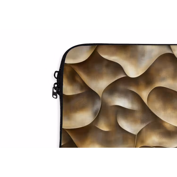 Abstract - Antiek - Goud laptophoes neopreen klein 279 -detail