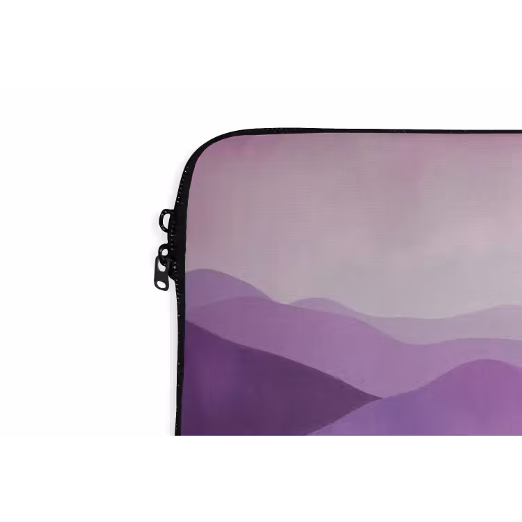 Abstract - Heuvels - Landschap - Paars laptophoes neopreen klein -detail