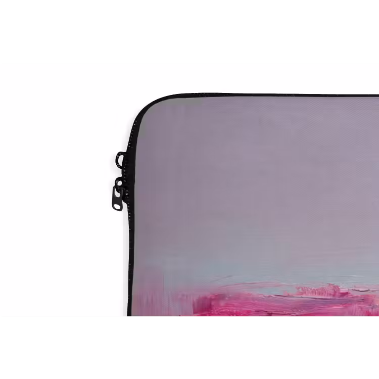 Abstract - Kleuren - Modern - Roze laptophoes neopreen klein -detail
