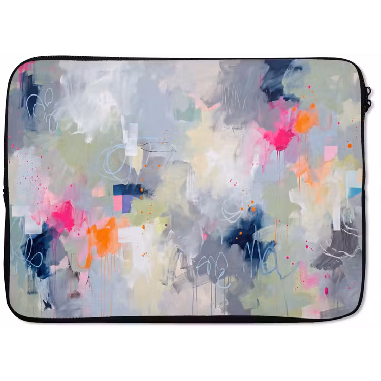 Abstract - Kleurrijk - Modern - Kunst laptophoes neopreen klein -zkaufland3dotto