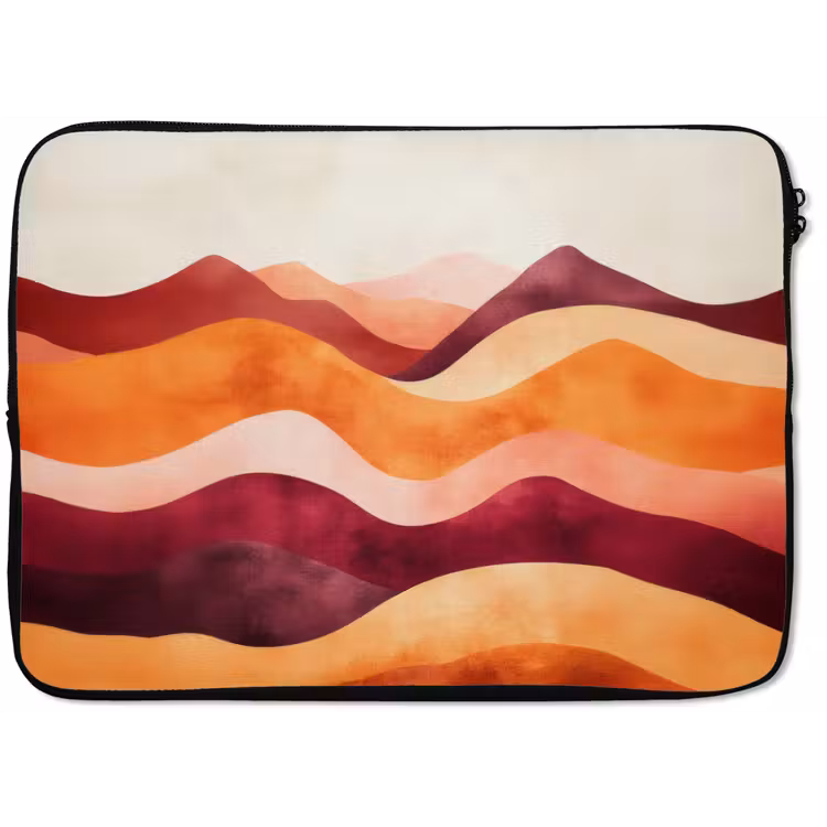 Abstract - Landschap - Golven laptophoes neopreen klein -zkaufland3dotto