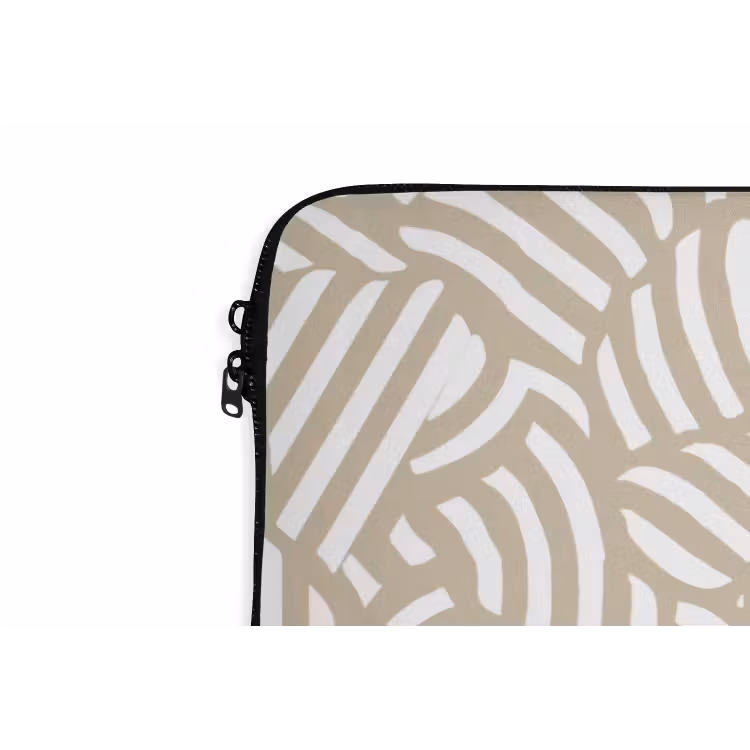 Abstract - Modern - Beige laptophoes neopreen klein 279 -detail