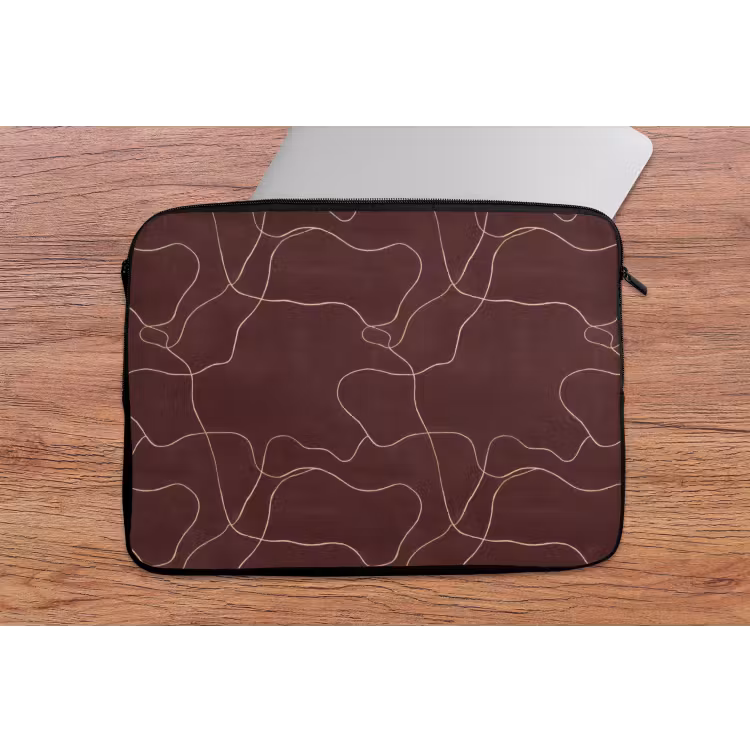 Abstract - Modern - Bruin laptophoes neopreen klein 279 -tafel