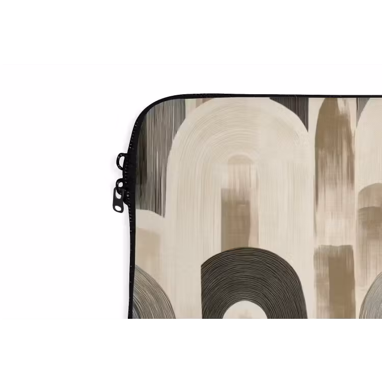 Abstract - Patroon - Bogen laptophoes neopreen klein 279 -detail