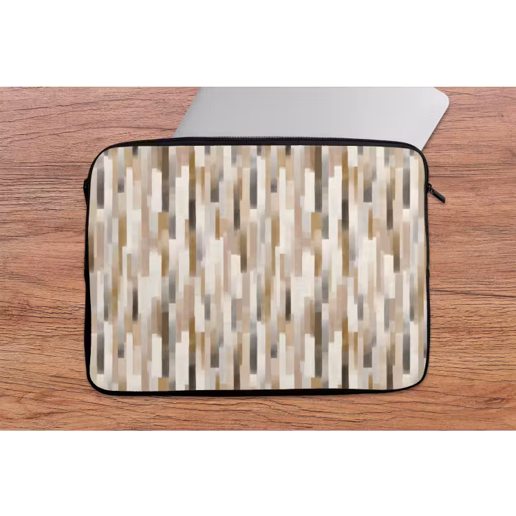 Abstract - Patroon - Kwaststreken laptophoes neopreen klein 279 -tafel