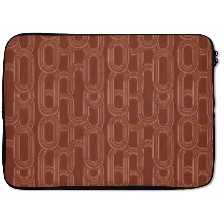 Abstract - Textuur - Bruin laptophoes neopreen klein 279 -zkaufland3dotto