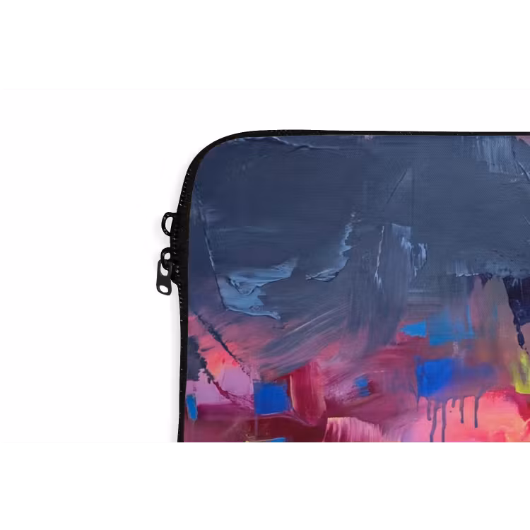 Abstract - Textuur - Kleuren - Modern - Roze laptophoes neopreen klein -detail
