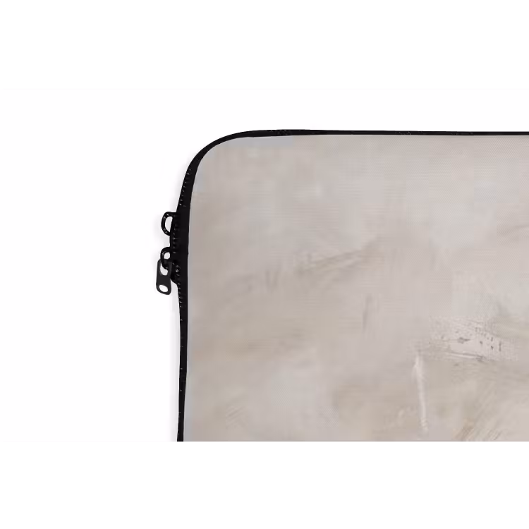 Abstrakt - Landschap - Modern - Beige - Kunst laptophoes neopreen klein -detail