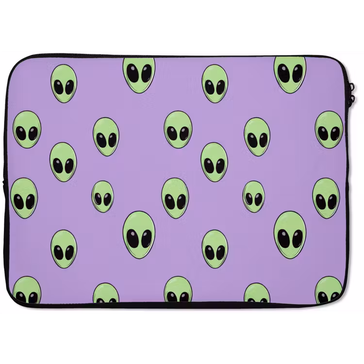 Alien - Retro - Lila laptophoes neopreen klein 279 -zkaufland3dotto