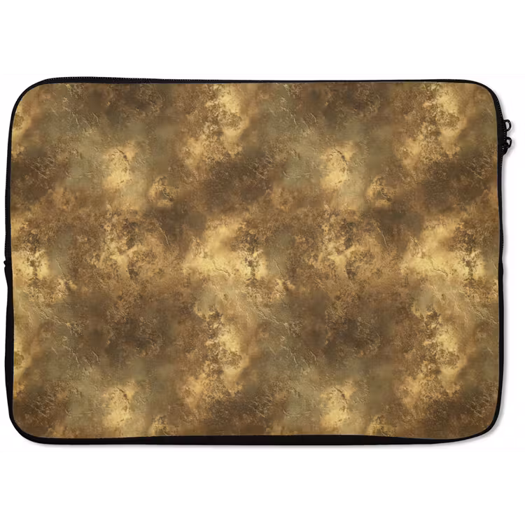 Antiek - Metaallook - Goud laptophoes neopreen klein 279 -zkaufland3dotto