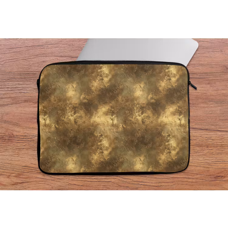 Antiek - Metaallook - Goud laptophoes neopreen klein 279 -tafel