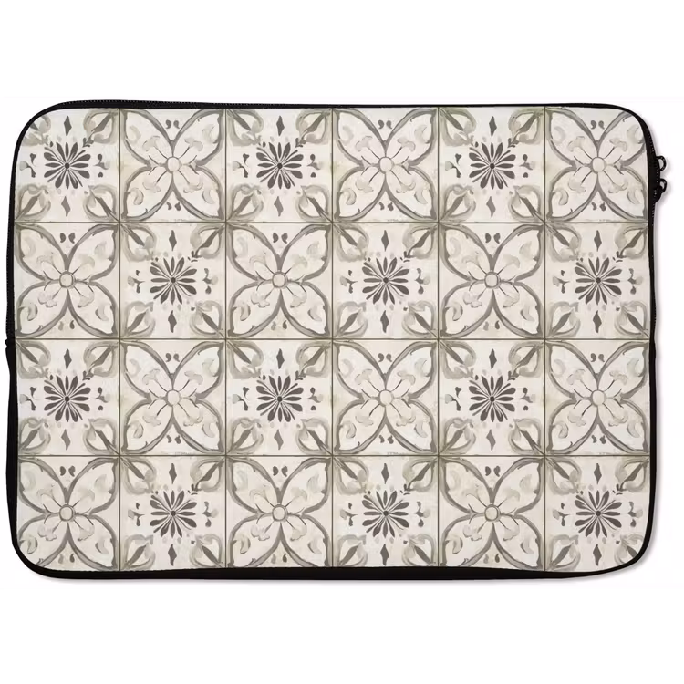Antiek - Tegel - Beige laptophoes neopreen klein 279 -zkaufland3dotto