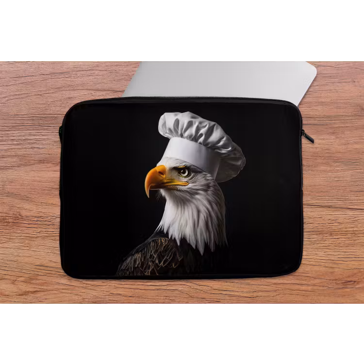 Arend -Amerika - Koksmuts - Vogel - Stoer laptophoes neopreen klein -tafel