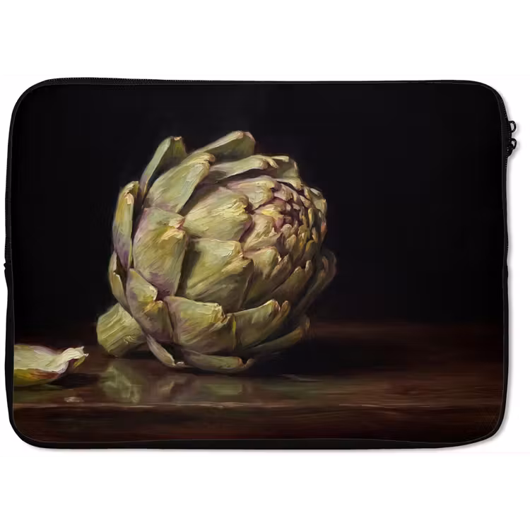 Laptophoes Artichok - Eten - Klassiek - Artichok - Eten - Klassiek laptophoes neopreen klein