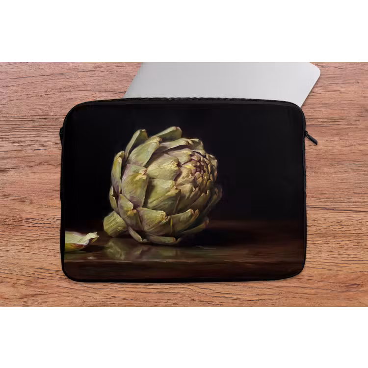 Laptophoes Artichok - Eten - Klassiek - Artichok - Eten - Klassiek laptophoes neopreen klein