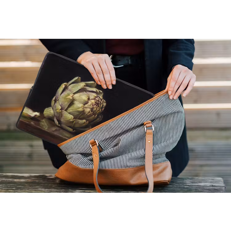 Laptophoes Artichok - Eten - Klassiek - Artichok - Eten - Klassiek laptophoes neopreen klein