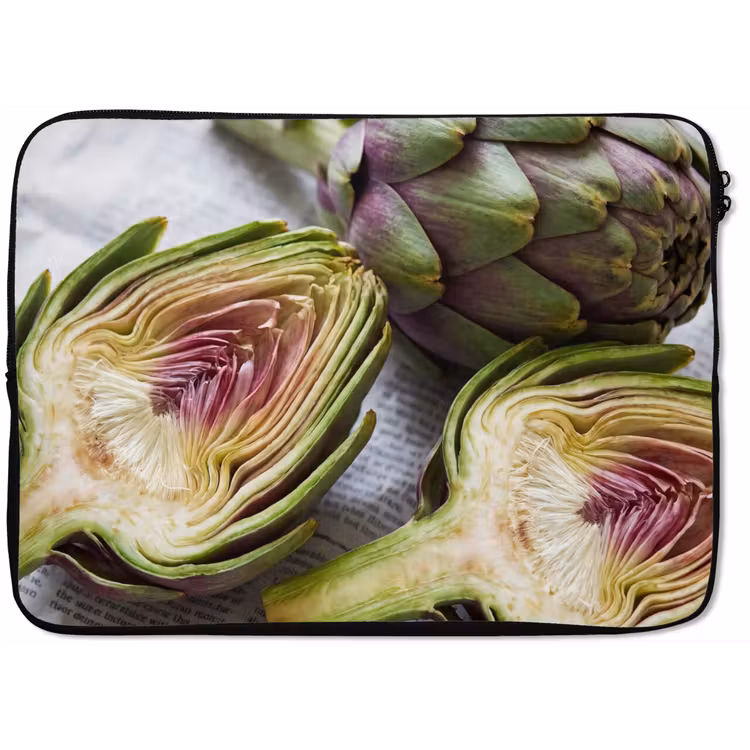 Laptophoes Artisjok - Doorgesneden - Eten - Artisjok - Doorgesneden - Eten laptophoes neopreen klein