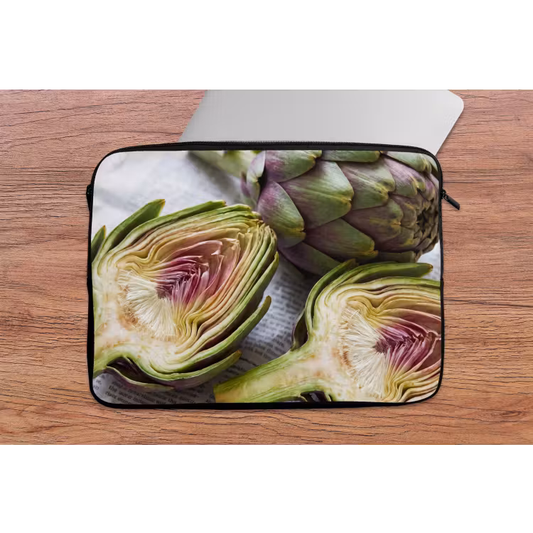 Laptophoes Artisjok - Doorgesneden - Eten - Artisjok - Doorgesneden - Eten laptophoes neopreen klein