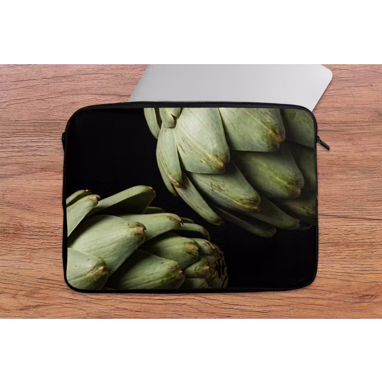 Laptophoes Artisjok - Groen - Eten - Artisjok - Groen - Eten laptophoes neopreen klein