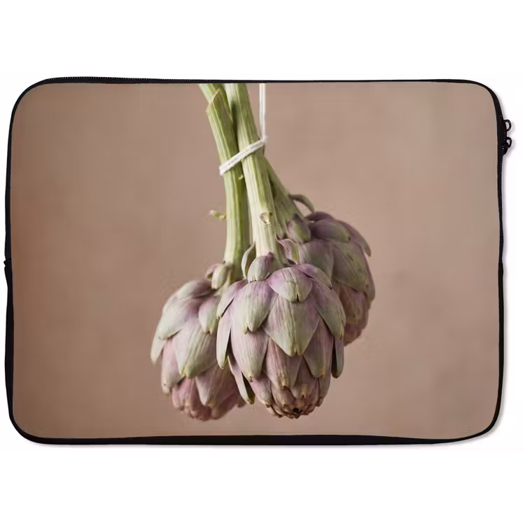 Laptophoes Artisjokken - Hangend - Groenten - Artisjokken - Hangend - Groenten laptophoes neopreen klein