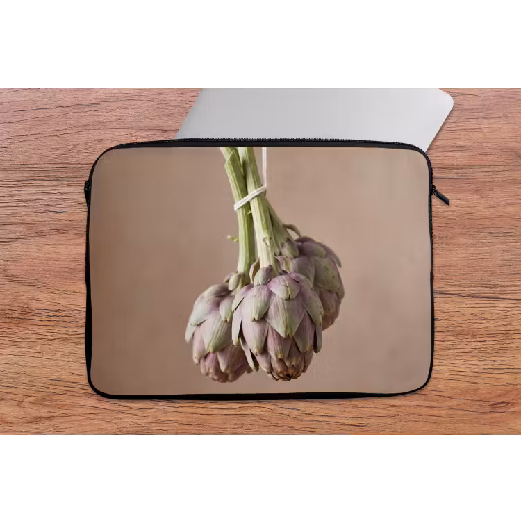Laptophoes Artisjokken - Hangend - Groenten - Artisjokken - Hangend - Groenten laptophoes neopreen klein