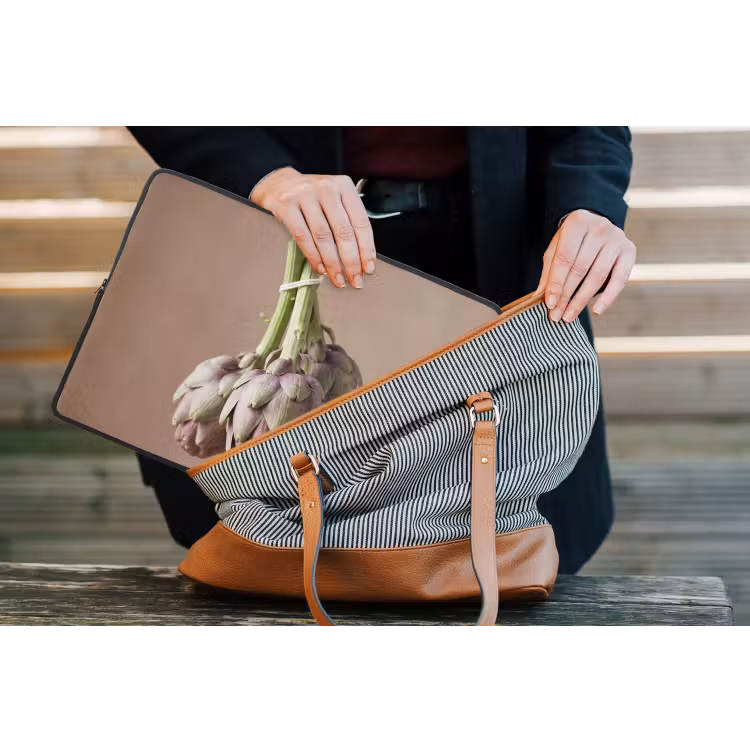 Laptophoes Artisjokken - Hangend - Groenten - Artisjokken - Hangend - Groenten laptophoes neopreen klein
