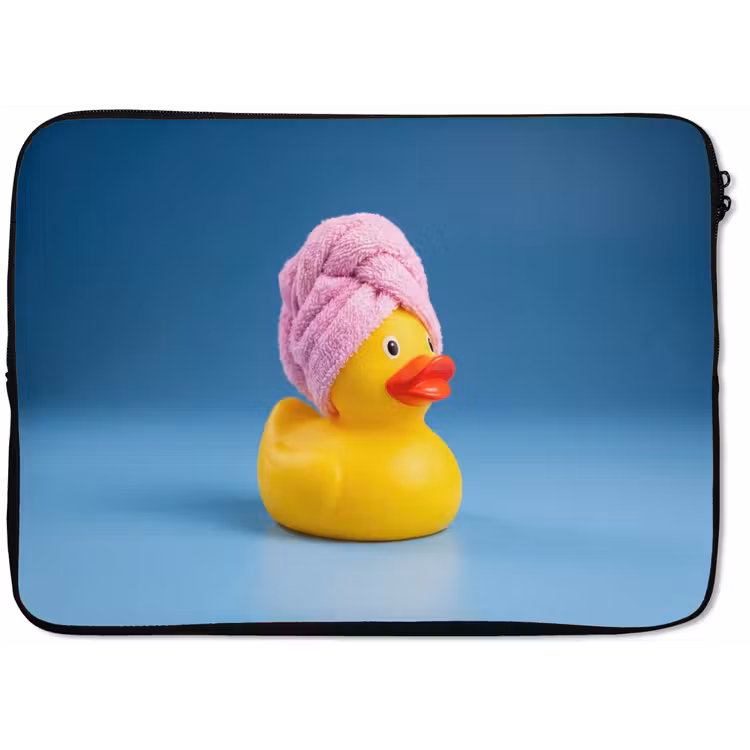 Badeend - Handdoek - Blauw laptophoes neopreen klein -zkaufland3dotto
