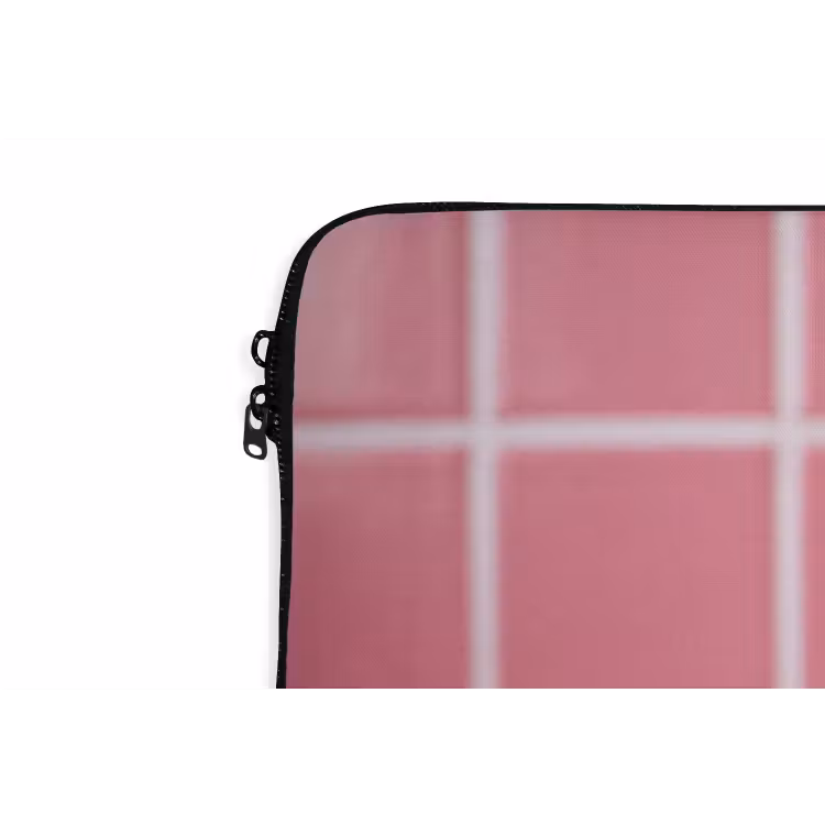 Badeend -Strik - Roze laptophoes neopreen klein -detail