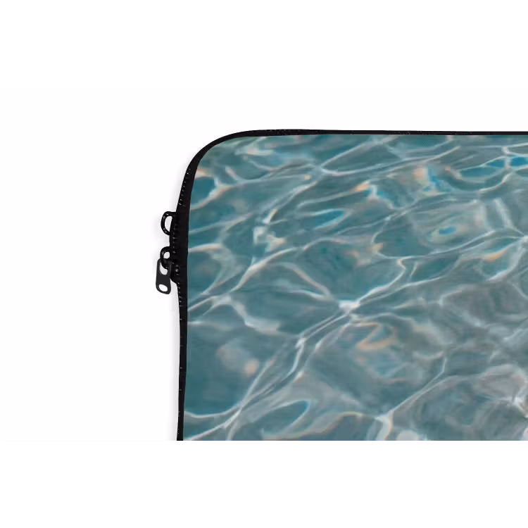 Badeend - Zwemband - Geel laptophoes neopreen klein -detail