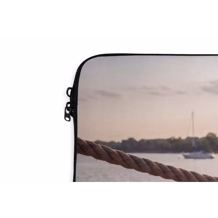 Badkleding - Rood - Zomer - Water - Zonsondergang laptophoes neopreen klein -detail
