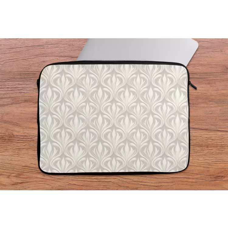 Barok - Patroon - Beige laptophoes neopreen klein 279 -tafel