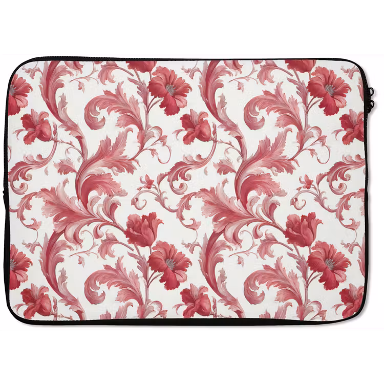 Barok - Patroon - Rood laptophoes neopreen klein 279 -zkaufland3dotto