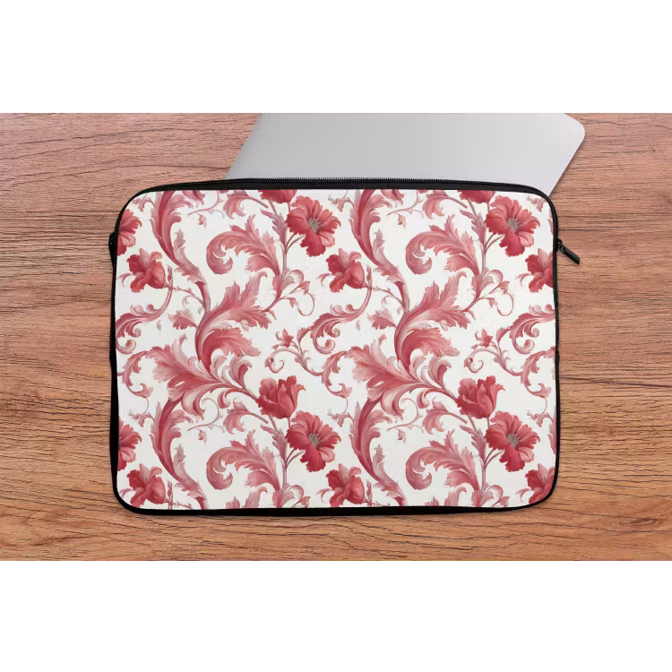 Barok - Patroon - Rood laptophoes neopreen klein 279 -tafel