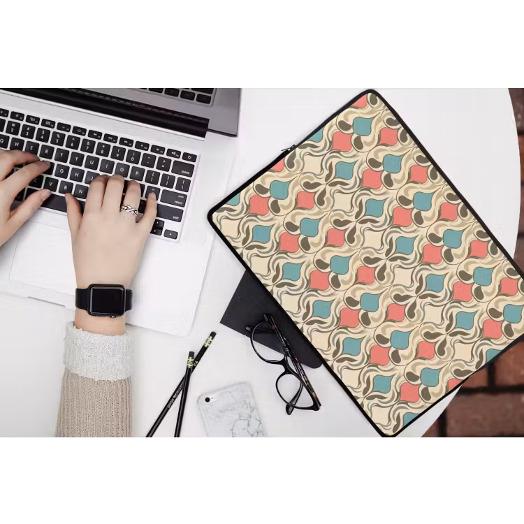 Barok - Retro - Kleurrijk laptophoes neopreen klein 279 -bureau