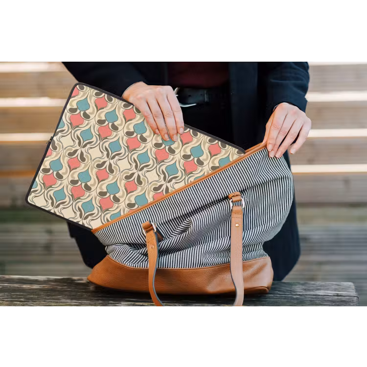 Barok - Retro - Kleurrijk laptophoes neopreen klein 279 -tas