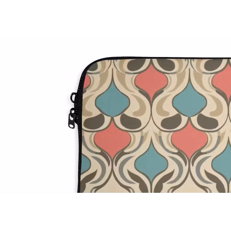 Barok - Retro - Kleurrijk laptophoes neopreen klein 279 -detail