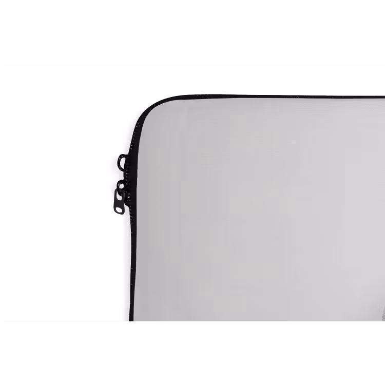 Basketbal - Wit - Schaduw - Lijnen laptophoes neopreen klein -detail